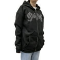 thumbnail image 3 of Faithtur Couple Spring Jacket, Rhinestone Letters Long Sleeve Hooded Loose Coat, Women Men Full Zip-Up Fall/Winter Jackets, 3 of 8