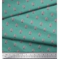 thumbnail image 2 of Soimoi Poly Georgette Fabric Floral Block Print Sewing Fabric Yard 52 Inch Wide, 2 of 3