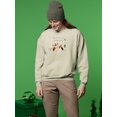 thumbnail image 2 of Holidogs Collection C. Sweatshirt Men -Victoria Barnes Designs, Male XX-Large, 2 of 4