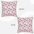 thumbnail image 3 of Haiem Cartoon Cat And Heart Print Velvet Soft Solid Decorative Square Throw Pillow Covers Set with Elegant Piping Christmas Cushion Case for Sofa Bedroom Car-18"x18", 3 of 8