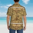 thumbnail image 4 of Balery World Map1 Camisas hawaianas de manga corta para hombre, camisas playeras de corte holgado, camisas de vacaciones con botones,Large, 4 of 7