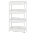 thumbnail image 3 of Fnova 55.1" 4-Tier Storage Shelf, Wooden Kitchen Rack, Fruit & Vegetable Organizer Shelf for Snacks, Kitchen Storage Shelving Unit, 3 of 17