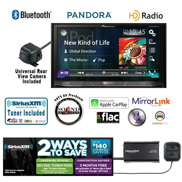 Pioneer AVH4100NEX CD DVD Receiver w/ Backup Camera & SiriusXM