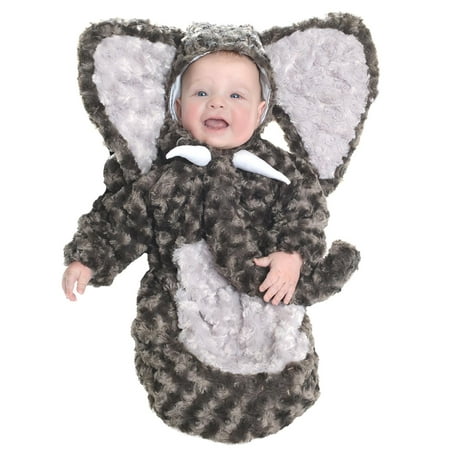 Grey Elephant Plush Bunting Baby Animal Infant Halloween Costume-Inft