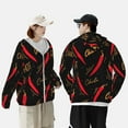 thumbnail image 4 of Vsdgher Sweat à Capuche Imprimé Piment Chaud pour Hommes Femmes, Manches Longues Protection Solaire Pêche pour Course Natation-Petit, 4 of 7