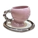thumbnail image 5 of Taza de café de cerámica lisa con asa, para té, café, zumo, 160 ml, bonita Taza Violeta, 5 of 9