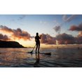 thumbnail image 2 of Hawaii, Kauai, Woman Stand Up Paddling In Ocean, Beautiful Sunset. Poster Print (18 x 12), 2 of 4