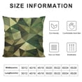 thumbnail image 5 of PHYHOO Throw Pillow Cushion Cover, Geometric Shapes Triangles Inspired Form Poly Effect, Decorative Square Accent Pillow Case, Brown Green White, 5 of 5