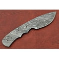 thumbnail image 5 of 6.75" spear point Damascus steel blank blade pocket knife with 3.25" cutting, 5 of 6