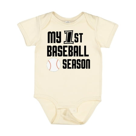 

Inktastic My 1st Baseball Season Gift Baby Boy Bodysuit