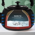 thumbnail image 3 of Miangastore 1L Stainless Steel Tea Kettle Alcohol Stovetop Teapot with Removable Infuser, 3 of 9