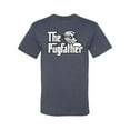thumbnail image 2 of Wild Bobby,The Pugfather Funny Godfather Movie Logo Pug Parody, Father's Day, Men Graphic Tees, Vintage Heather Blue, 4XL, 2 of 3