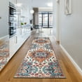 thumbnail image 5 of CAMILSON Oriental Retro Persian Traditional Vintage Distressed Non-Shedding Indoor Area Rug(4009-Multi 2x7), 5 of 10