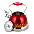 thumbnail image 4 of HausRoland Stainless Steel Whistling Kettle 3.7 Qt (3.5 L) Stovetop Kettle with Ergonomic Handle Tea Kettle for Stove Top, Red, 4 of 8