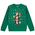 thumbnail image 3 of Sezzit Boys’ Christmas Sweatshirt – Clasic Cozy Xmas Fleece Pullover with Festive Holiday Graphics – Green Penguin -Size 8, 3 of 7