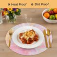 thumbnail image 4 of Rainbow Color Round Placemats Set of 8, Braided Polypropylene Place Mats, Fantasy Colorful Ombre Swirl Washable Table Mats for Kitchen Dinner Holiday Wedding Party Coffee Table Decoration 15", 4 of 9