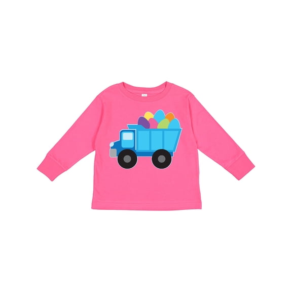 Inktastic Easter Egg Truck Boys Boys Long Sleeve Toddler T-Shirt