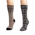thumbnail image 3 of MUK LUKS Women's 2 Pair Pack Tall Heat Retainer Boot Socks, 3 of 3