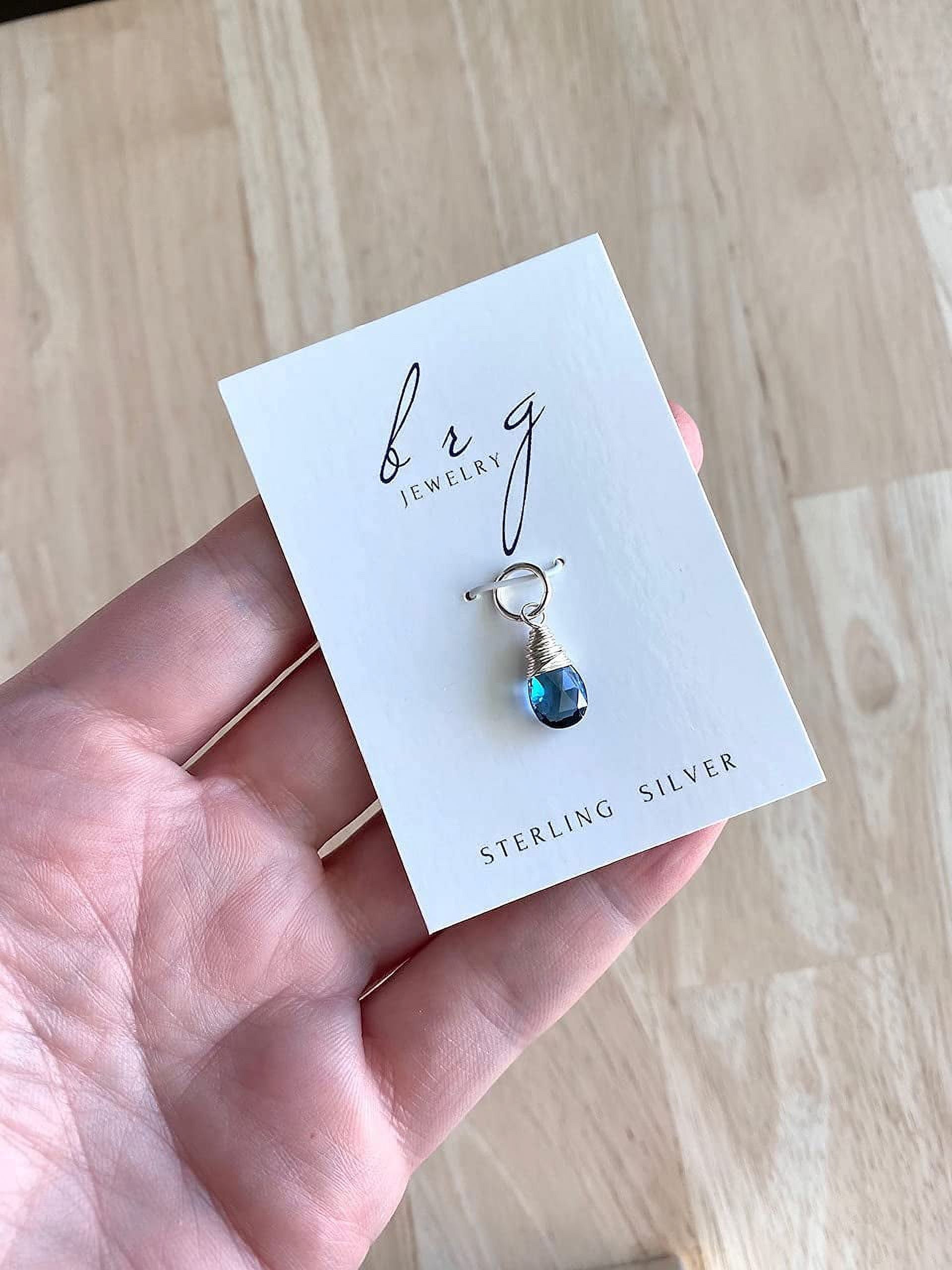 Sterling Silver Blue Topaz Pendant