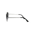thumbnail image 3 of Womens Luxury Designer Oversize Round Metal Rim Gradient Sunglasses Silver Smoke, 3 of 4
