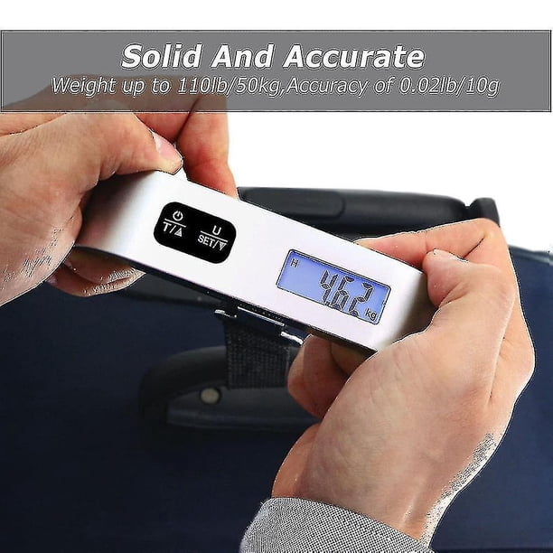Báscula de equipaje, báscula de equipaje colgante Digital portátil para viajes Hs