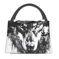 thumbnail image 1 of Fotbe Majestic Wolf Landscape Bolsa Térmica Portátil con Estampado, Bolsa de Entrega de Alimentos Aislada, Bolsa Reutilizable de Gran Capacidad para Comidas y Supermercado, 1 of 6