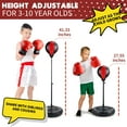 thumbnail image 2 of Punching Bag Boxing Set for Kids Sport Game Toys for Boys 3-6-10 Years with Junior Gloves 43 Inch Adjustable Stand, 2 of 7
