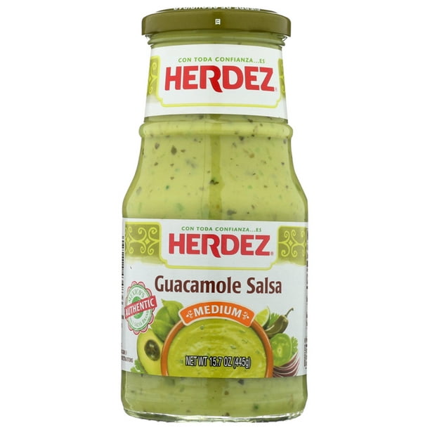 Herdez Guacamole Salsa, Medium, 15.7 oz