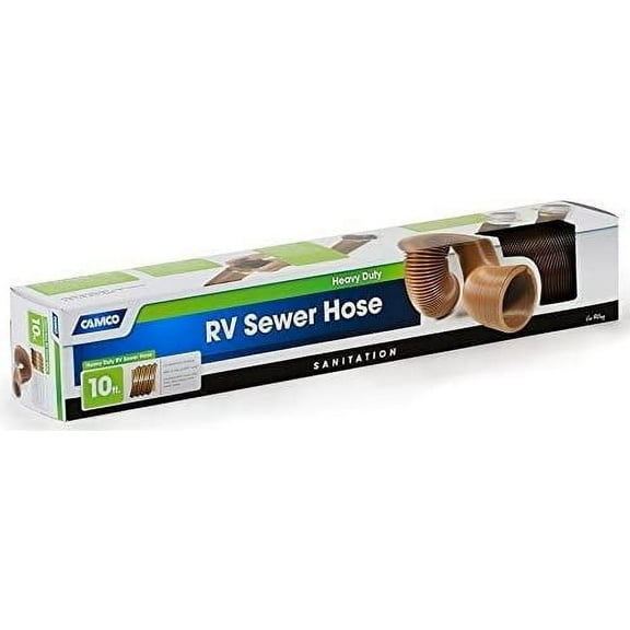 Camco 39621 10 Ft. Heavy Duty Sani-Drain Sewer Hose
