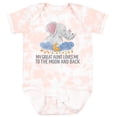 thumbnail image 3 of Inktastic My Great Aunt Loves Me to the Moon and Back Elephants Boys or Girls Baby Bodysuit, 3 of 5