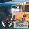 thumbnail image 4 of 96 LED 60W Campamento plegable Garaje Luz Taller solar Iluminación de emergencia (B) Likrtyny Lamparas Hogar Multifuncional, 4 of 9