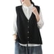 thumbnail image 2 of Guardurnaity Chaleco sin mangas de poliéster para mujer, chaleco tejido cálido y moderno de estilo clásico, transpirable Prendas para la parte del cuerpo negro m, 2 of 6