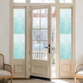 thumbnail image 2 of Window Privacy Film Blue Ombre Stained Glass Window Film Decorative Sun Block Window Cover Farmhouse Stripes Modern Abstract Art Window Clings Static Adhesive Sticker for Bathroom 17.7"x78.7", 2 of 7