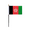 4x6 inch Stick Flag, variant on AGAS 12" x 18" Mini Afghanistan Flag Heavyweight Nylon Brass Grommets Double Stitched Edges Fade Resistant & Vivid Color Afghanistan Boat Flag Afghani Nautical Flag