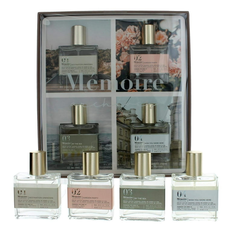 Memoire Archives Unisex Parfum Fragrance, 4 Piece Variety Gift Set