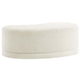 thumbnail image 4 of Accent Chair Bench, Cream Off White, Fabric, Living Room Lounge Cafe Lobby Hospitality Restaurant, Modern Contemporary HB36715, 4 of 12