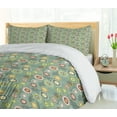 thumbnail image 4 of Ambesonne Geometric Duvet Cover Sets, Abstract Hearts and Dots, 2-King, Multicolor, 4 of 6