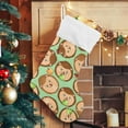 thumbnail image 5 of GZHJMY Christmas Stockings, Family Holiday Party Personalized Gift, Cartoon Hedgehogs Christmas Stockings Christmas Decorations Mantel Decor, 12"x18", 2PCS, 5 of 7