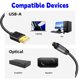thumbnail image 2 of Adaptador de audio óptico USB a TOSLINK, convertidor digital unidireccional USB tipo A a SPDIF, coatible solo con Windows/PC coutadora portátil, (unidireccional USB a óptico), 2 of 5