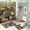 style-514, variant on 4 Piece Shower Curtain Sets Spring Seasonal Floral with Rugs Toilet Lid Cover And Bath Mat Spring Summer Floral Bathroom Decor Set with Accessories for Bathtub Decor 72inch X 72inch
