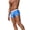 Blue, variant on Men'S Drawstring Swim Trunks with Contrast Waistband, Zipper Pocket & Side Slit