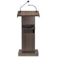 thumbnail image 6 of Oklahoma Sound Orator Wood Lectern and Rechargeable Battery in Brown, 6 of 6