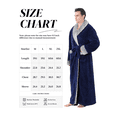 thumbnail image 4 of Mens Robe, PUTUO Robes for Men, Soft Plush Full Length Robe Winter Warm Fuzzy Luxury Spa Dressing Gown with Pockets Shawl Collar Housecoat, 4 of 8