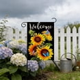 thumbnail image 5 of Antqov Garden Flags Summer Spring Sunflower Welcome Floral Double Sided Flag 12x18" Small Holiday Yard Garden Decor for Outside Home Garden Decorations, 5 of 6
