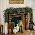 thumbnail image 6 of Darzheoy 5.6FT Christmas Garland Soft Rubber Texture Pine Needles and Leaves Norfolk Simulation Rattan for Holiday Decor Wall Fireplace Mantle, 6 of 6
