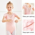 thumbnail image 2 of FAIWAD Girls Dance Leotards Lace Long Sleeve Backless Dress Slim Stretch Practice Bodysuit Dancewear, 2 of 8