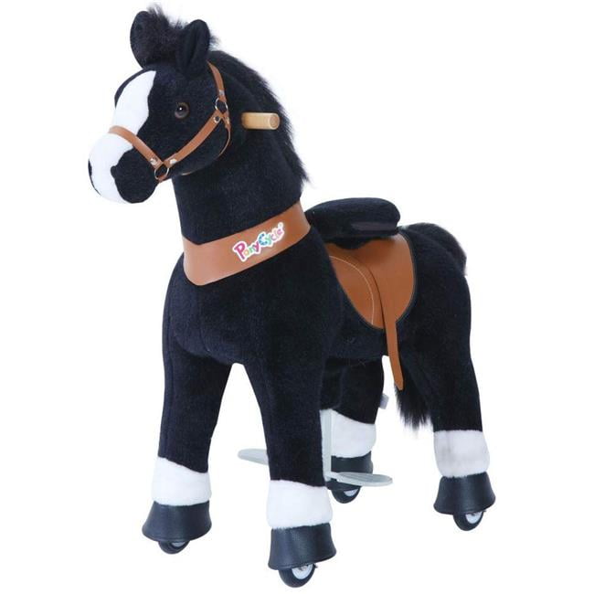 Riding Pony on Casters Medium 5-8 Years 70cm Plush Horse Rollpferd Traveling 