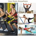 thumbnail image 7 of Resistance Loop Exercise Bands Exercise Bands for Home Fitness, Stretching, Strength Training, Physical Therapy,Elastic Workout Bands for Women Men Kids Set of 5, 7 of 7