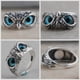 thumbnail image 4 of Anillo de búho Minnieouse con ojo retro Púrpura ajustable, 4 of 6