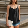 thumbnail image 3 of Mittory Camisole Top for Women Sleeveless Dressy Strap Tank Top Summer Loose Fit Cami Shirt, 3 of 6